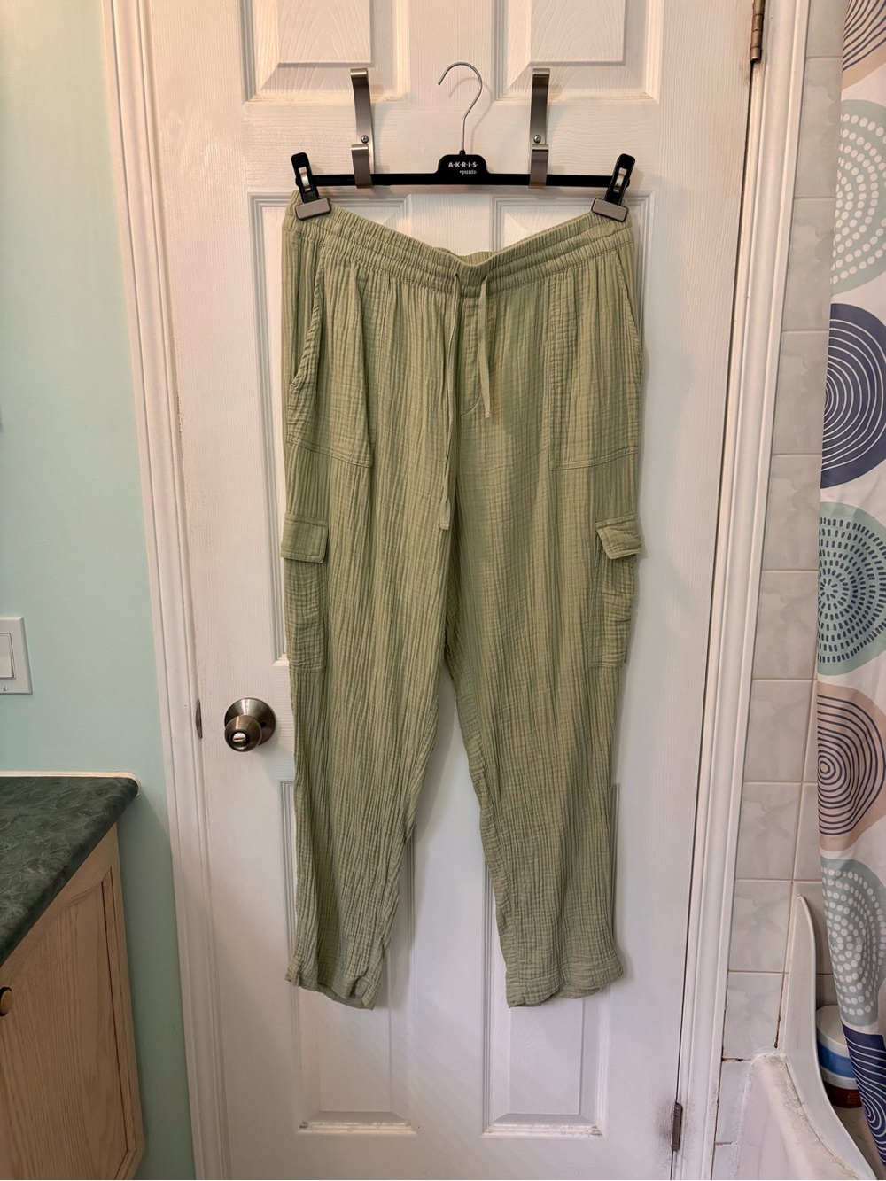 BearPaw Sage Green Cargo Jogger Pants